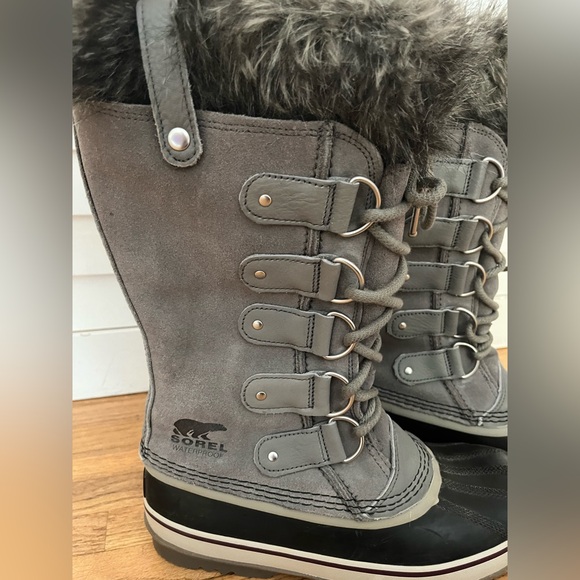 Sorel Joan of Arctic Winter Boots Gray Size 9 - Picture 2 of 7